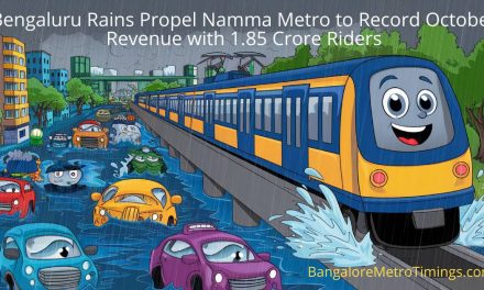 Bengaluru Rains Propel Namma Metro to Record October Revenue with 1.85 Crore Riders